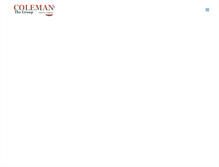 Tablet Screenshot of colemangrouptt.com